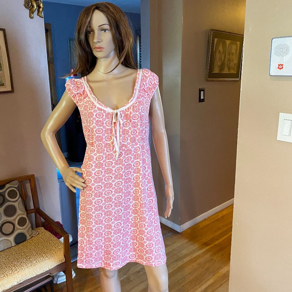 Tommy Hilfiger Pretty Short Sleeve Dress Cotton/Rayon Size XL